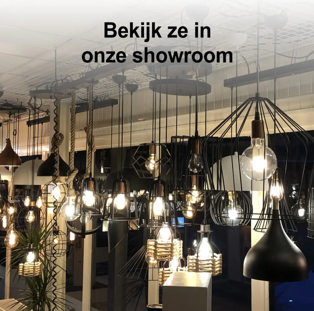 Globo Blacky Hanglamp - 3 Punt - Ø46cm - Zwart