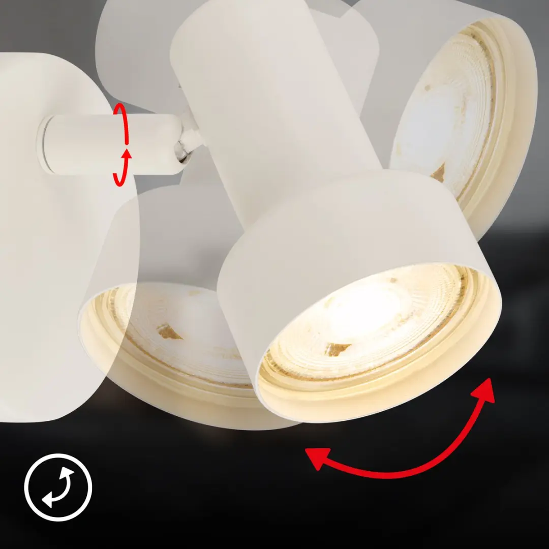 Briloner B.K.Licht TAPP Opbouwspot GU10 8cm - Oud Wit