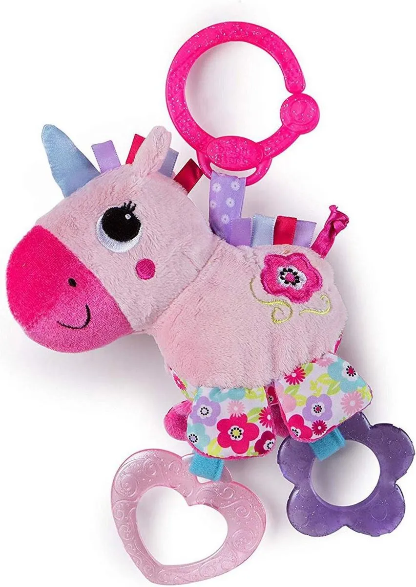 Bright Starts Sparkle N Shine Unicorn - Roze/Wit - afbeelding 2 van 2
