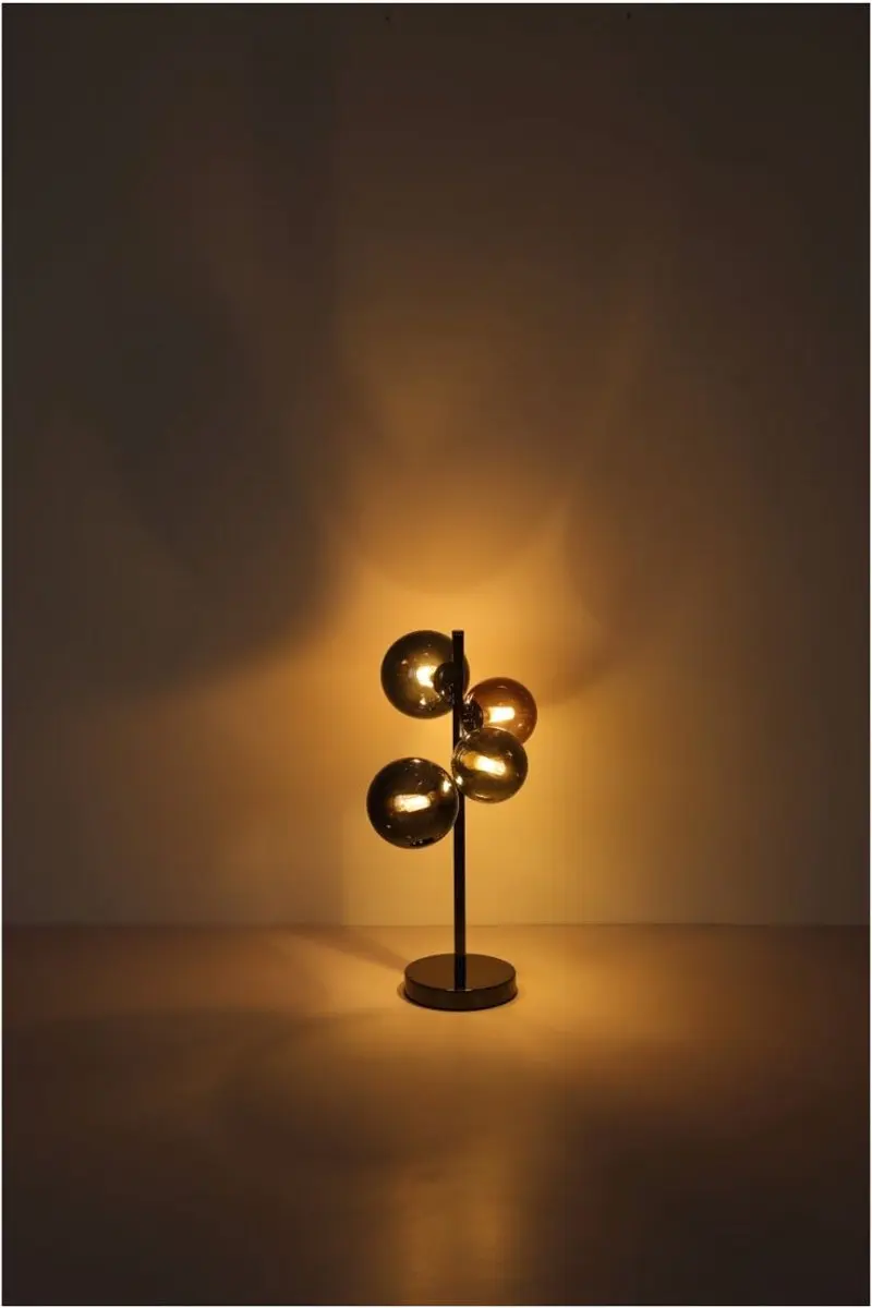 Globo Vloerlamp RIHA Metaal 155cm - 2 Lichtpunten - Matt zwart