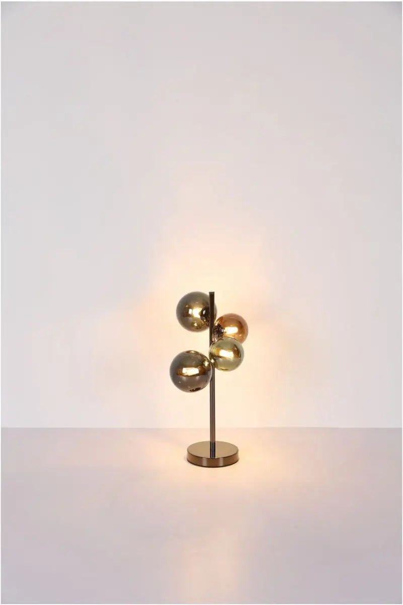 Globo Vloerlamp RIHA Metaal 155cm - 2 Lichtpunten - Matt zwart