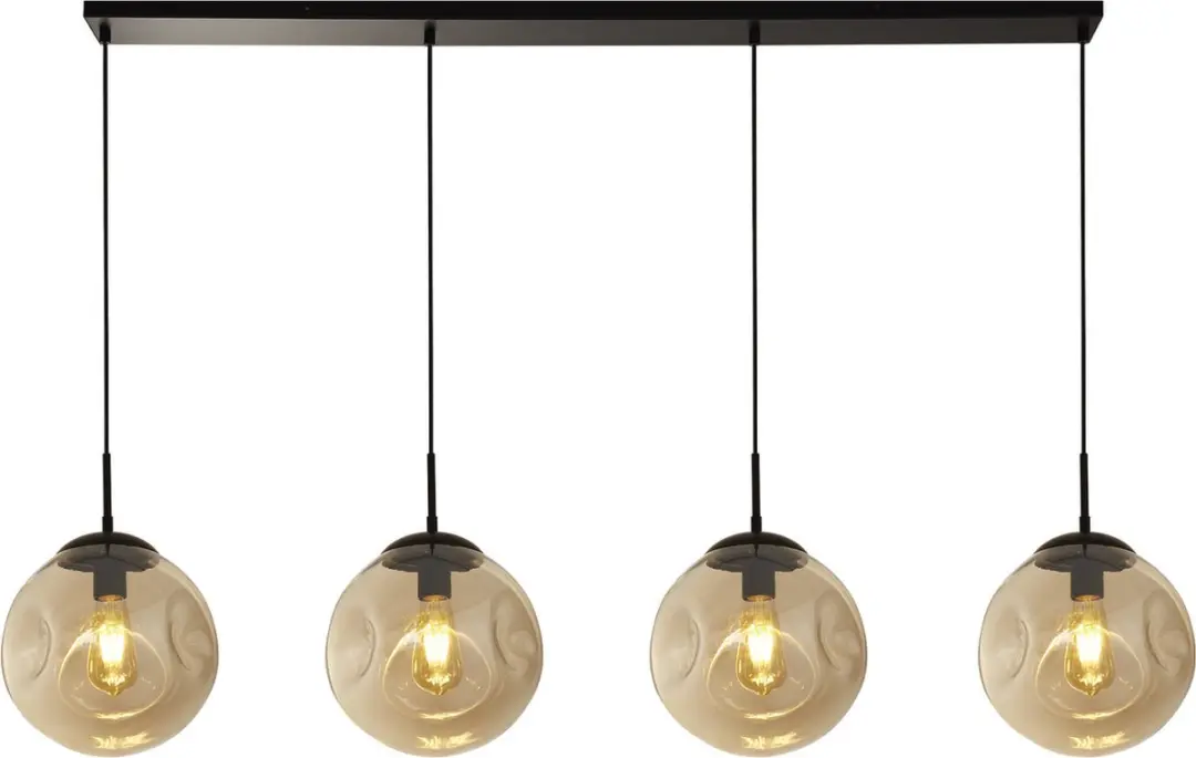 Searchlight PUNCH Pendel Hanglamp Metaal Zwart