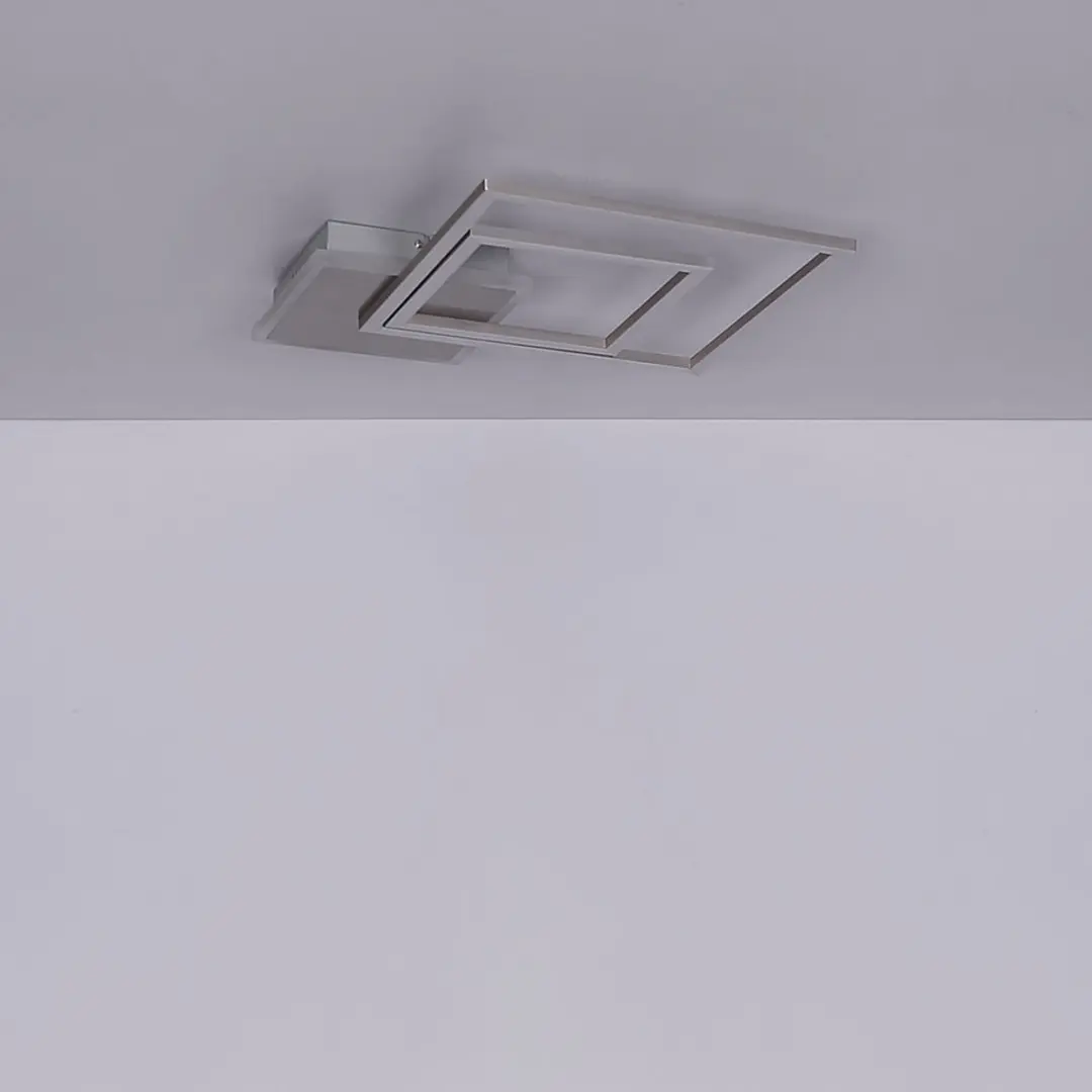 Globo LED Plafondlamp Hoekig 30W 1820Lm Warm Wit - Zilver - afbeelding 3 van 6