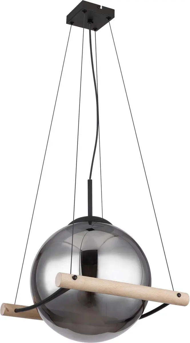 Globo Leona Hanglamp - Zwart - Ø30cm - E27