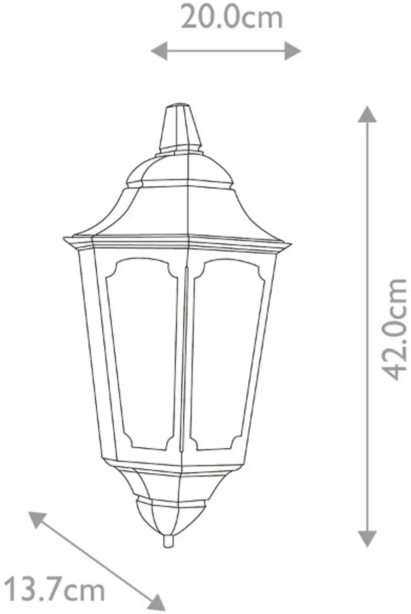 Elstead Lighting Parish LED Buitenlamp E27 60W - IP44 - Dimbaar - Zwart