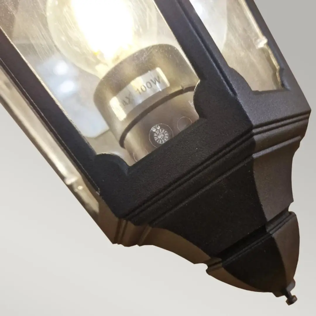 Elstead Lighting Parish LED Buitenlamp E27 60W - IP44 - Dimbaar - Zwart