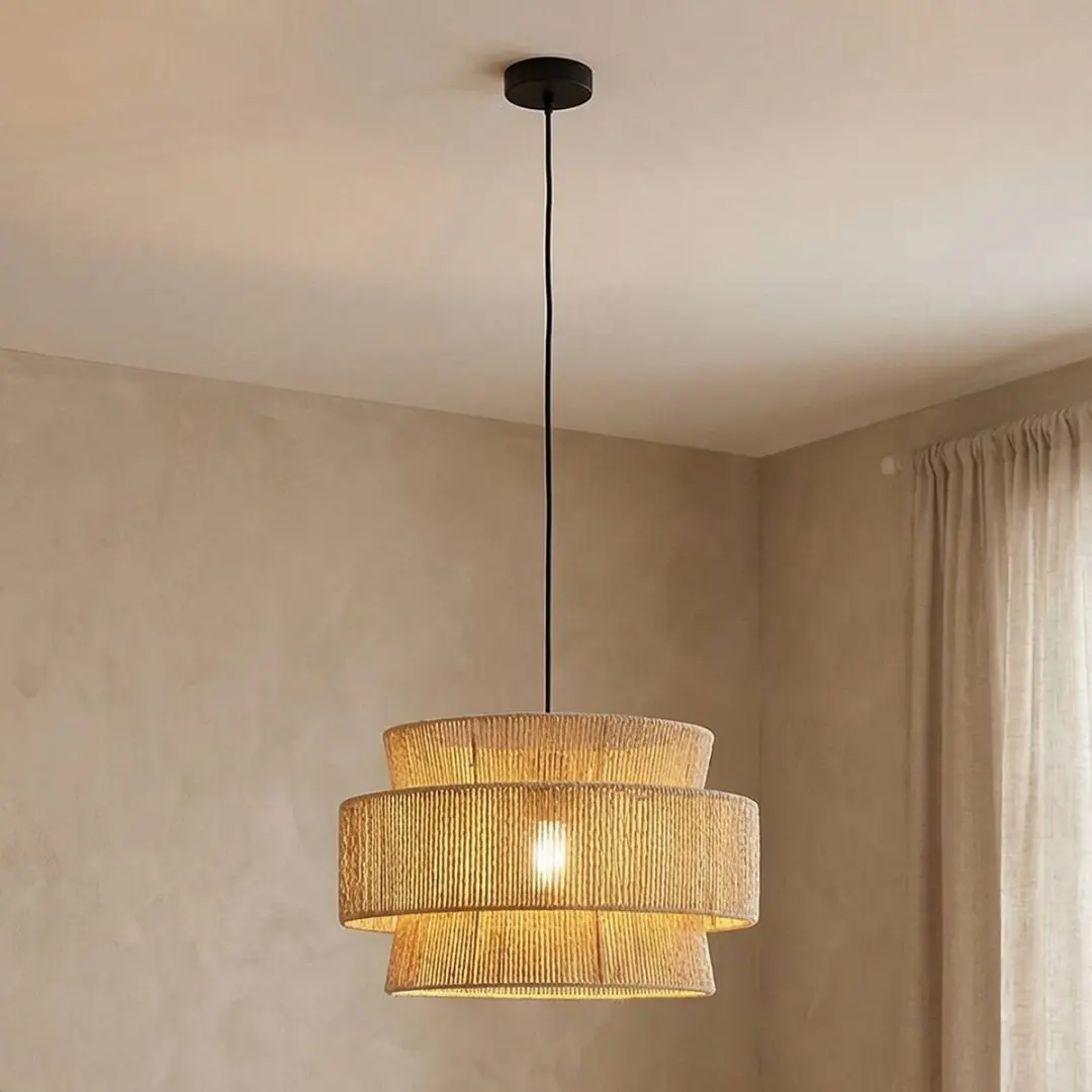 Lindby Hanglamp Papier 1 Licht E27