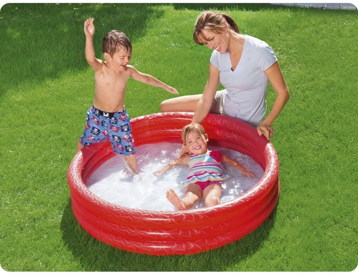 Bestway Opblaaszwembad 51025 - 122x25cm - Rood