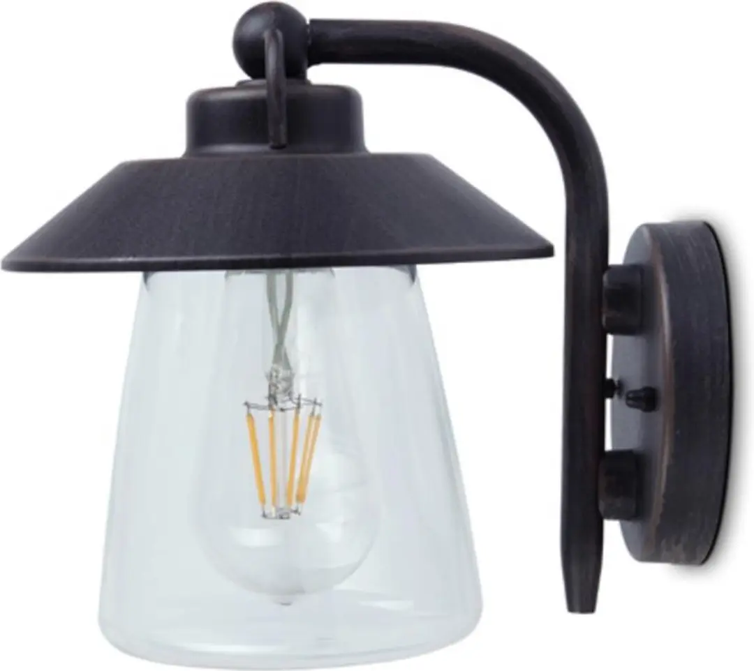 Lutec Cate Wandlamp E27 Mat Roestkleur