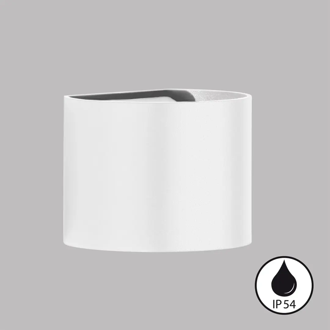 Fischer & Honsel Matteo Wandlamp 6W IP54 - Wit
