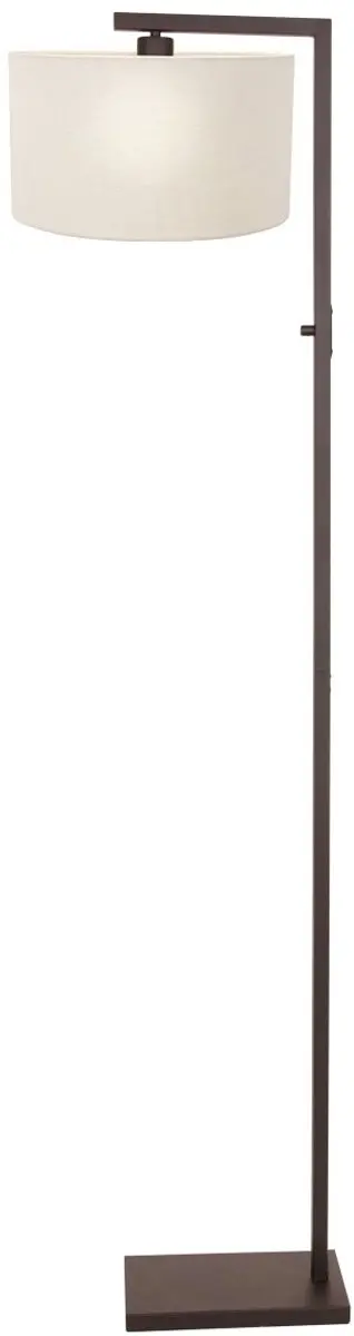 Steinhauer Cacao Vloerlamp 4877CA - Metaal & Linnen - 160cm - Bruin