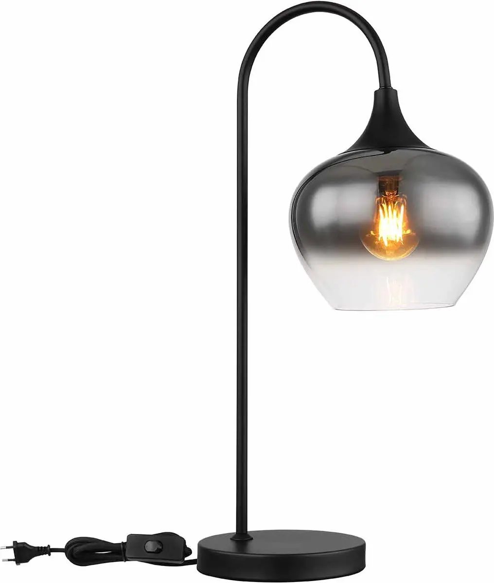 Globo Maxy Tafellamp - Zwart - E27
