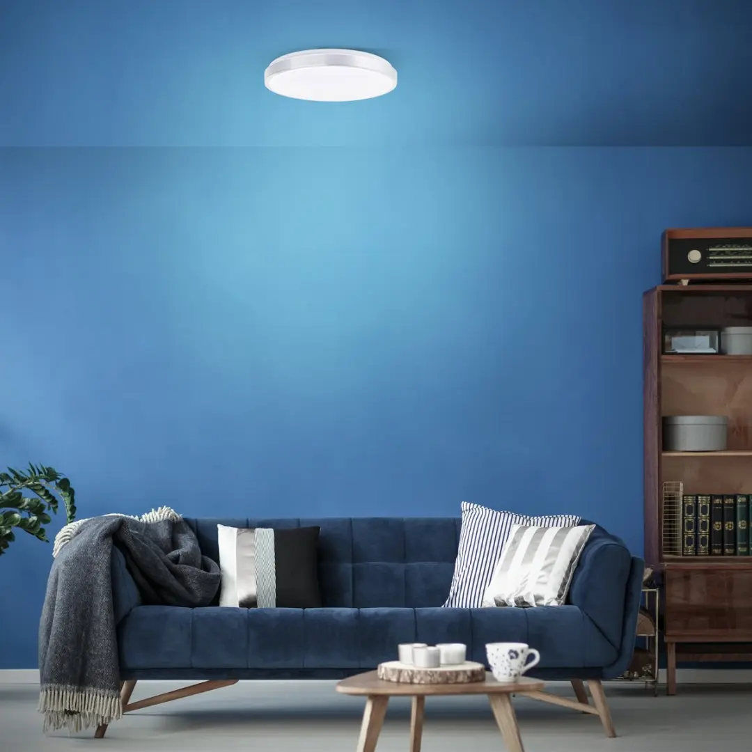 Brilliant Livius Plafondlamp 36W - Nikkel - afbeelding 6 van 6