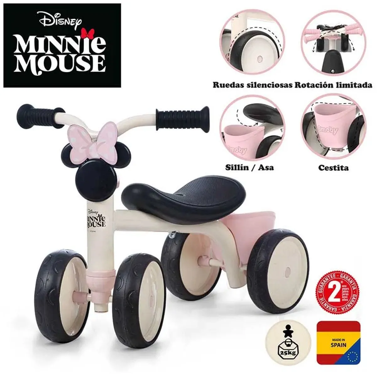 Smoby Rookie Minnie Op Stap - Roze