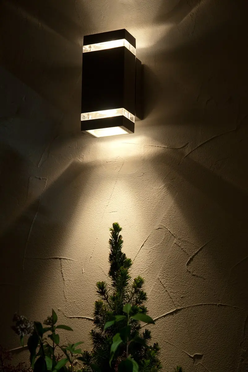 Lutec Focus LED Wandlamp Up & Down 8.3W - 500 Lumen - Donkergrijs