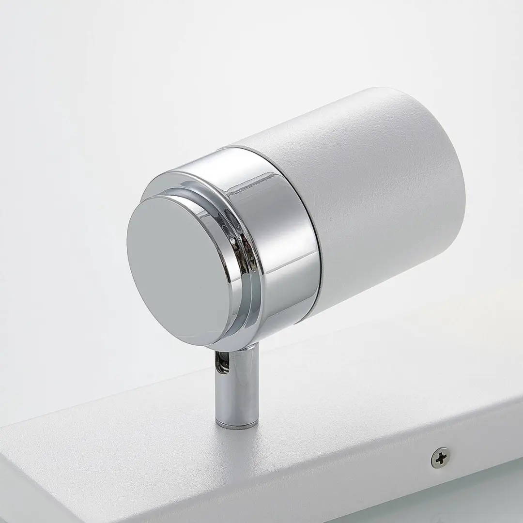 Lindby Plafondlamp Badkamer 3-Lichts GU10 - Wit/Chroom Mat