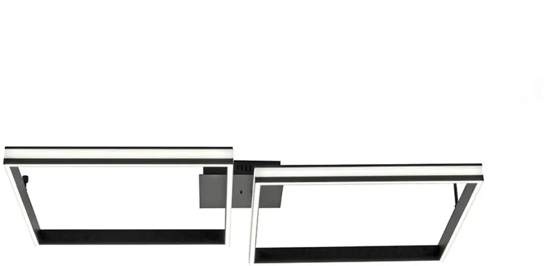 JUST LIGHT LED Plafondlamp 38W - 104,8cm - Metaal Zwart