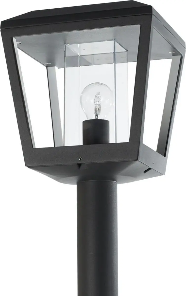 Lucande Lantaarnpaal 1 Licht E27 220cm - Donkergrijs