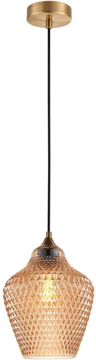 Lindby Hanglamp Glas Metaal 32cm E27