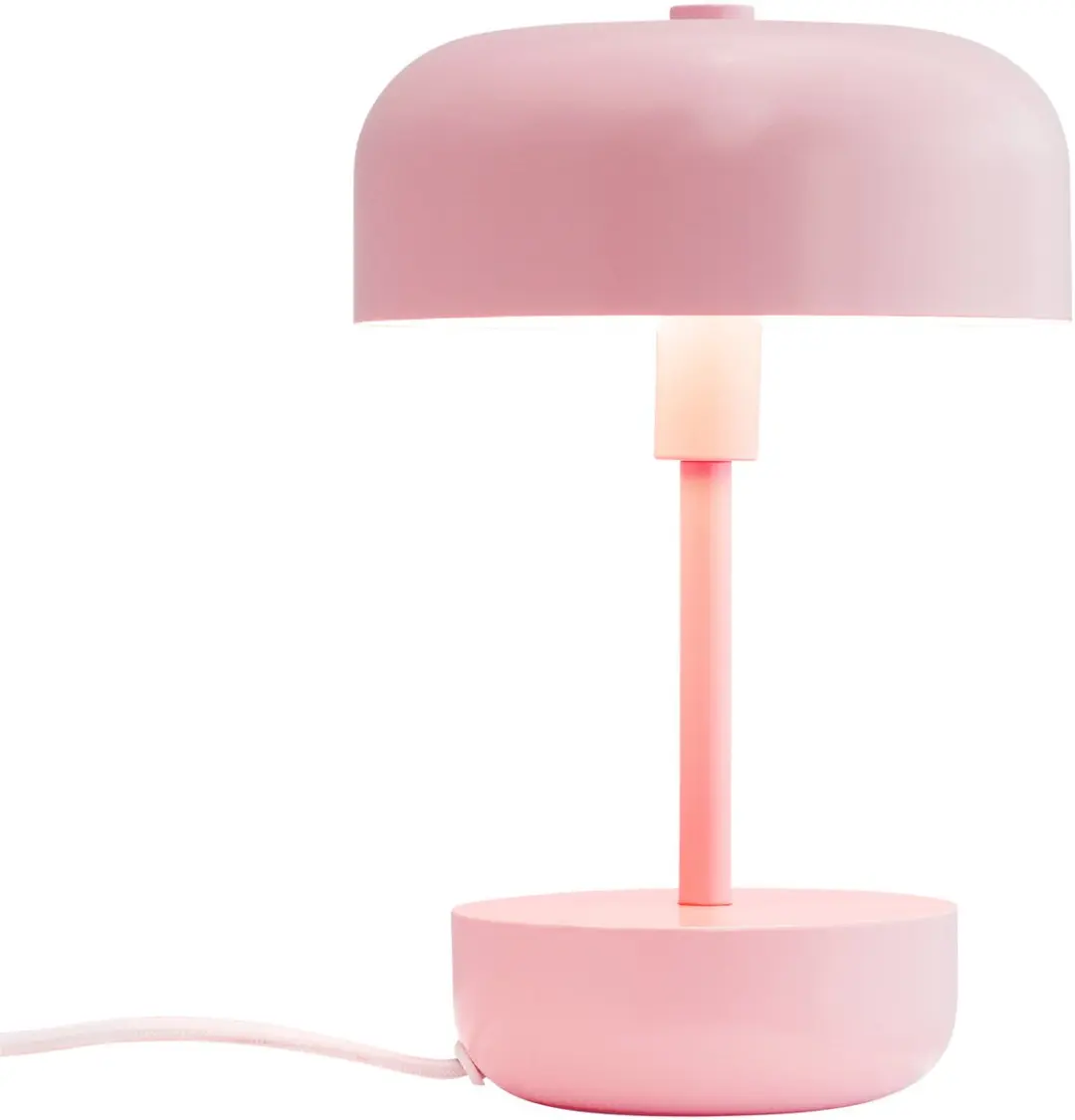 Dyberg Larsen Haipot Tafellamp - 9W - 17cm - Roze Metaal