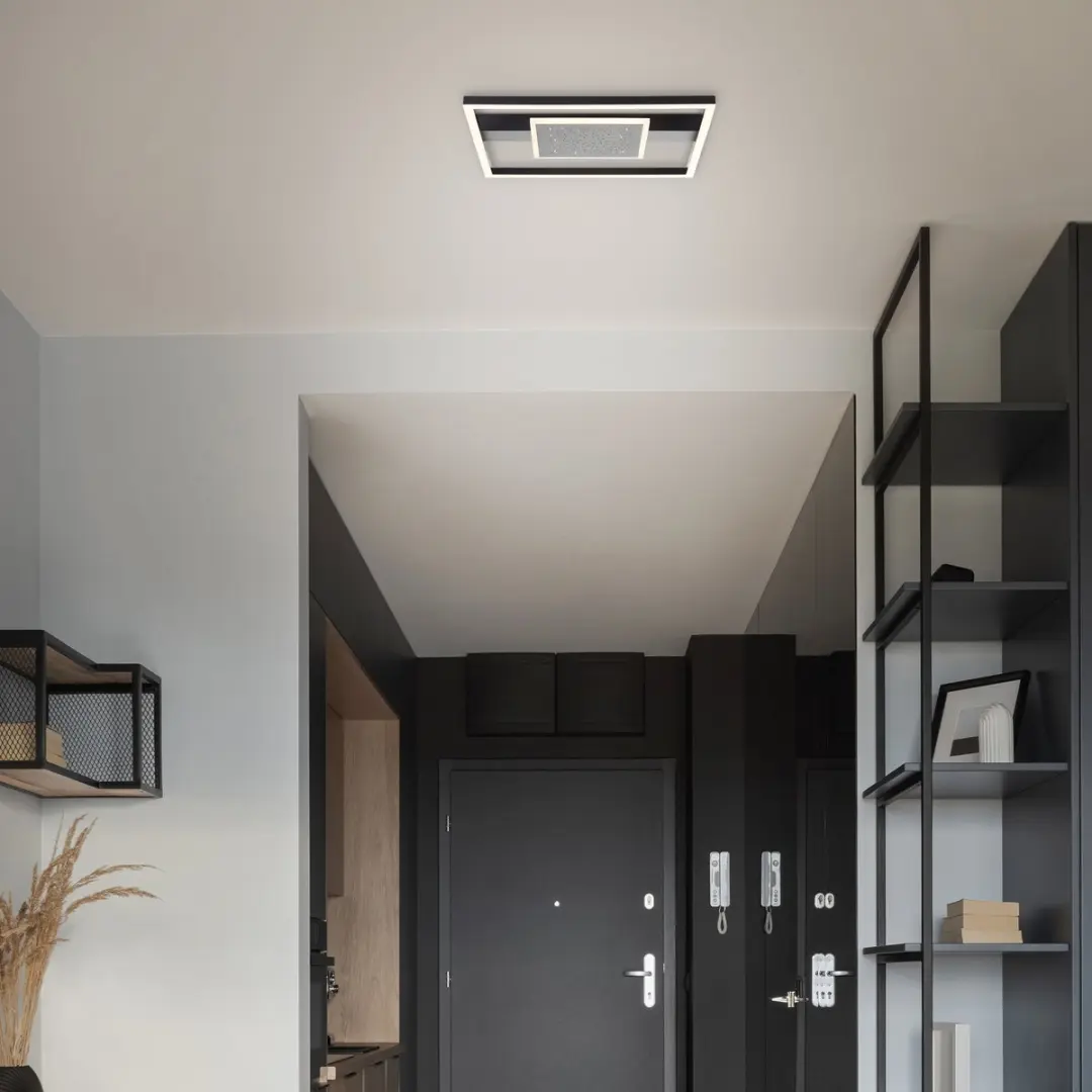 Brilliant Reno Plafondlamp LED 30W 3000K - Zwart - afbeelding 6 van 6