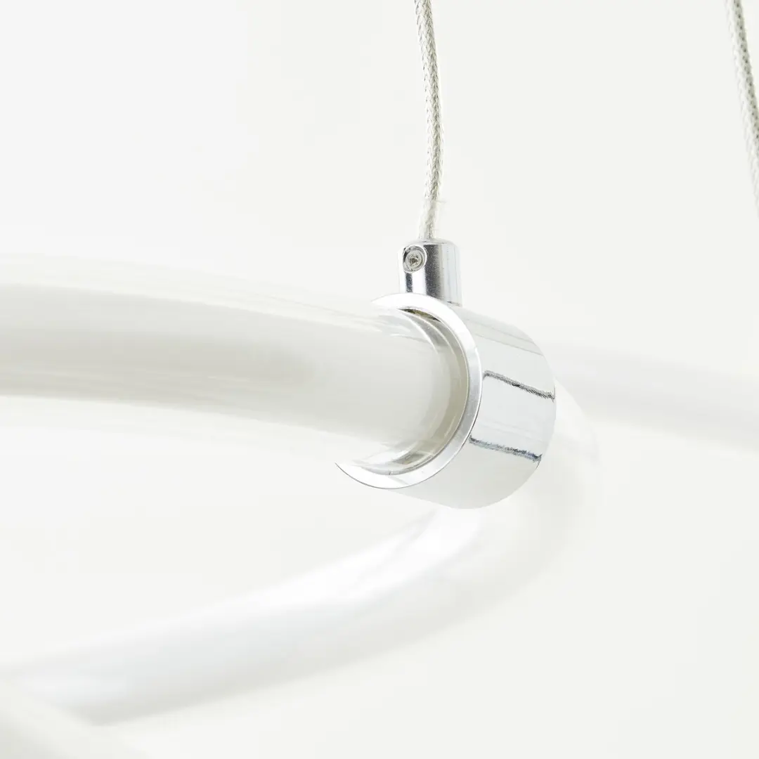 Brilliant Poolen LED Hanglamp 80cm - Chroom - 6500K