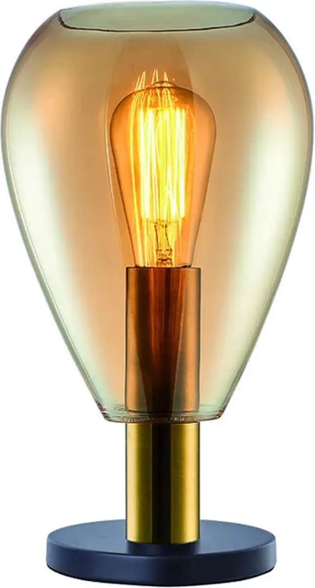 Freelight Dorato Tafellamp - 33cm - Zwart/Goud