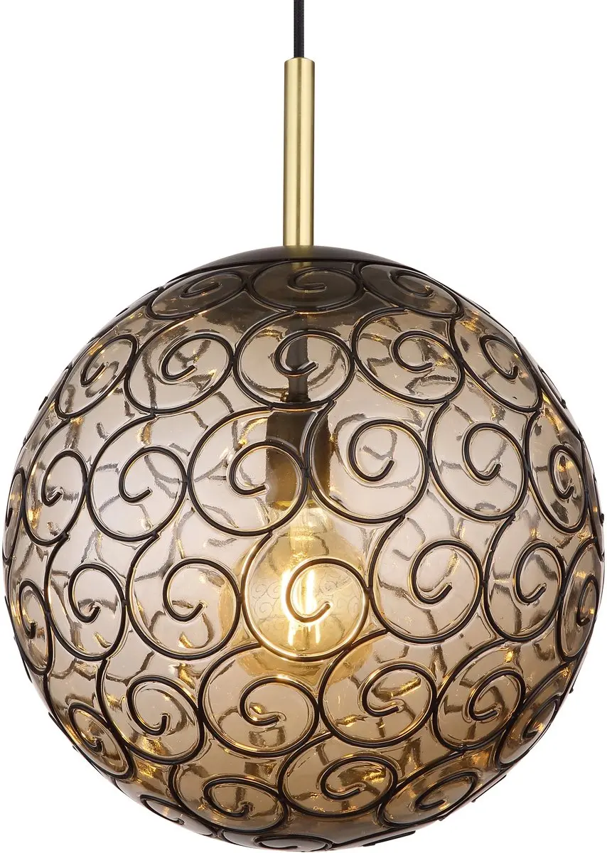 Globo Fitz Hanglamp - Ø35cm - Zwart - afbeelding 2 van 6