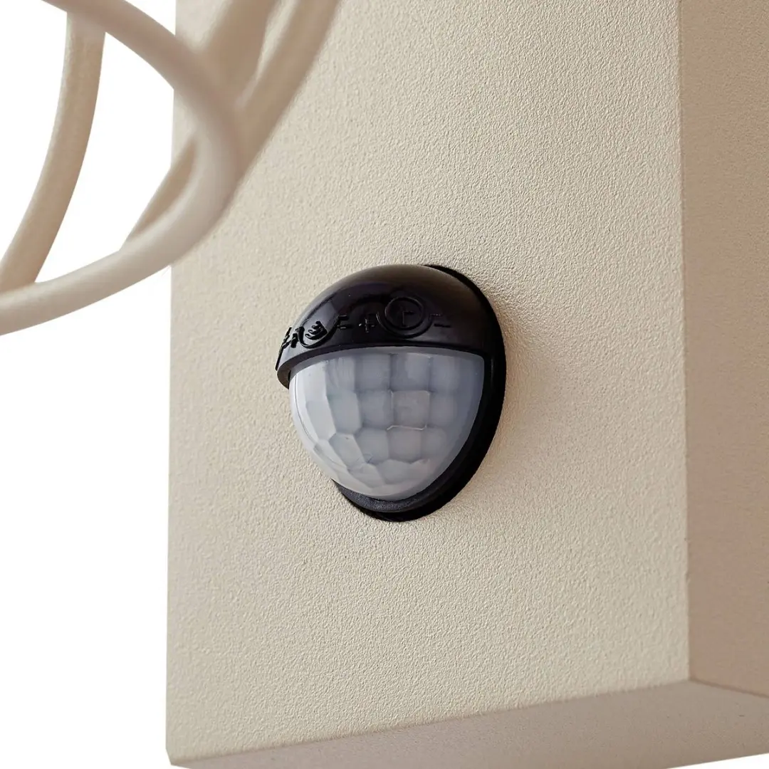 Lucande Wandlamp Buiten 1 Licht E27 - Aluminium/Glas - Beige/Wit