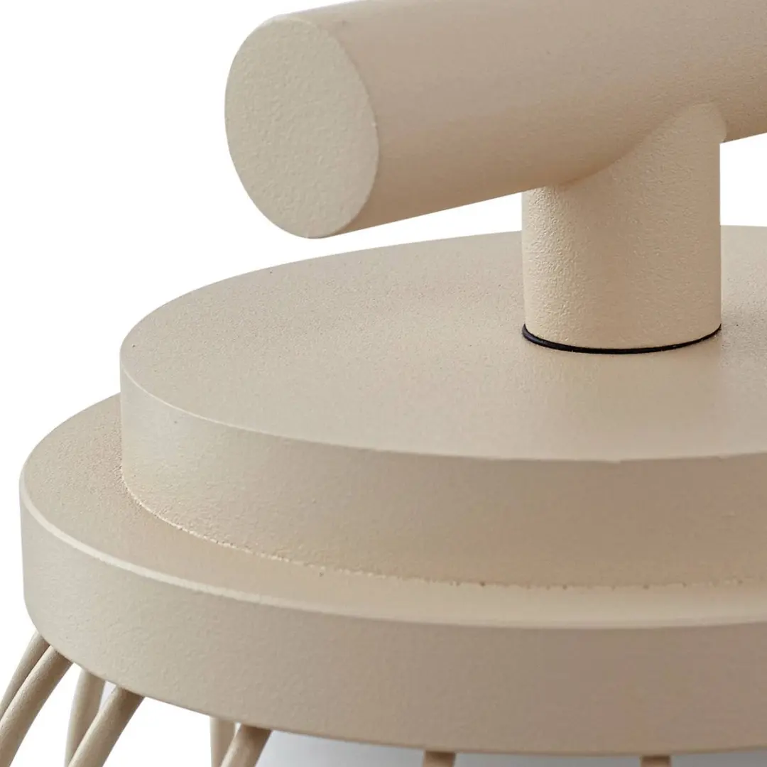 Lucande Wandlamp Buiten 1 Licht E27 - Aluminium/Glas - Beige/Wit