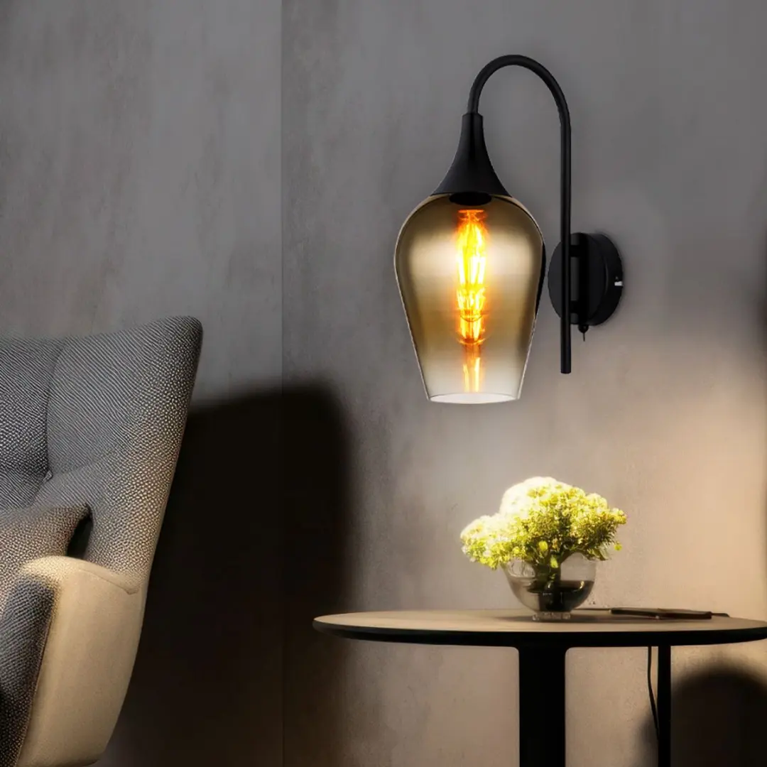 Globo Lavus Wandlamp Groen - E27 - afbeelding 6 van 6