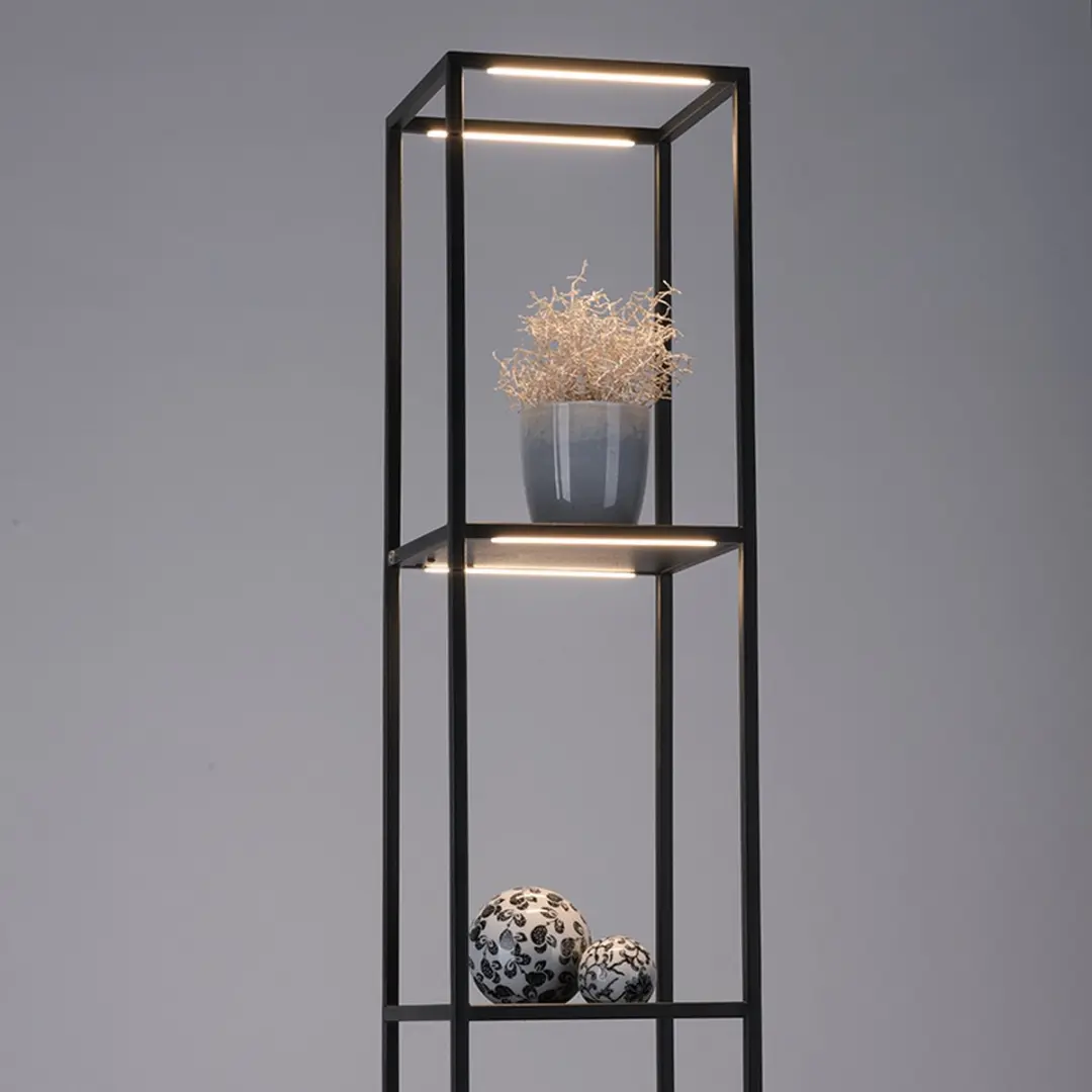 Paul Neuhaus Conni Vloerlamp - 4x3,5W 3000K Zwart