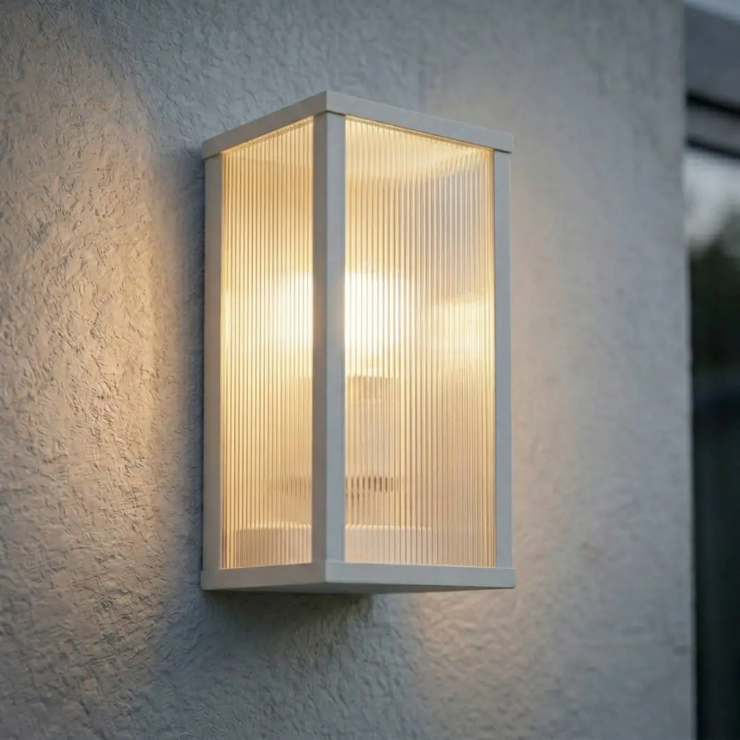 Lindby Wandlamp Buiten 1 Licht E27 - Grijs/Transparant