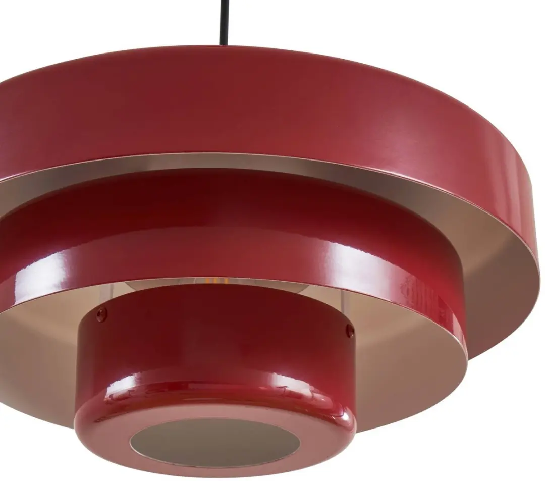 Lindby Hanglamp Metaal 1 Licht E27 - Rood