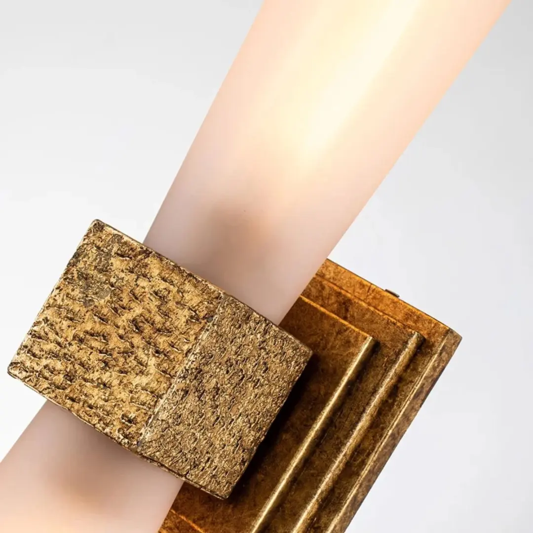 Elstead LED Wandlamp Kristy 2x E27 - 8W Goud - afbeelding 6 van 6