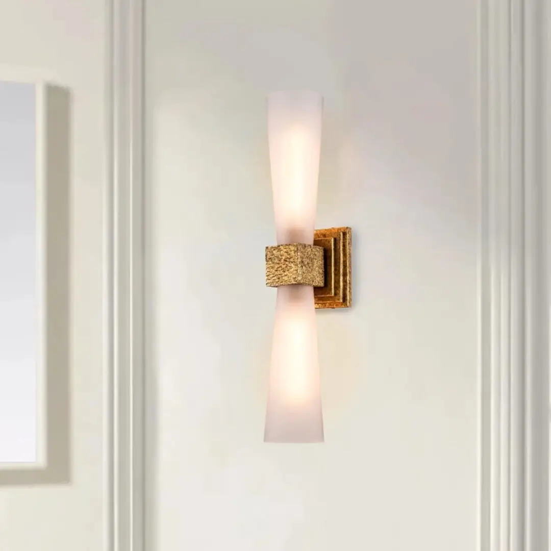Elstead LED Wandlamp Kristy 2x E27 - 8W Goud