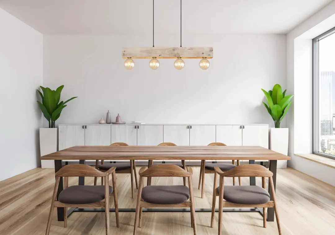 Globo Hanglamp 4-Lichts E27 - 80x120cm Zwart - afbeelding 6 van 6