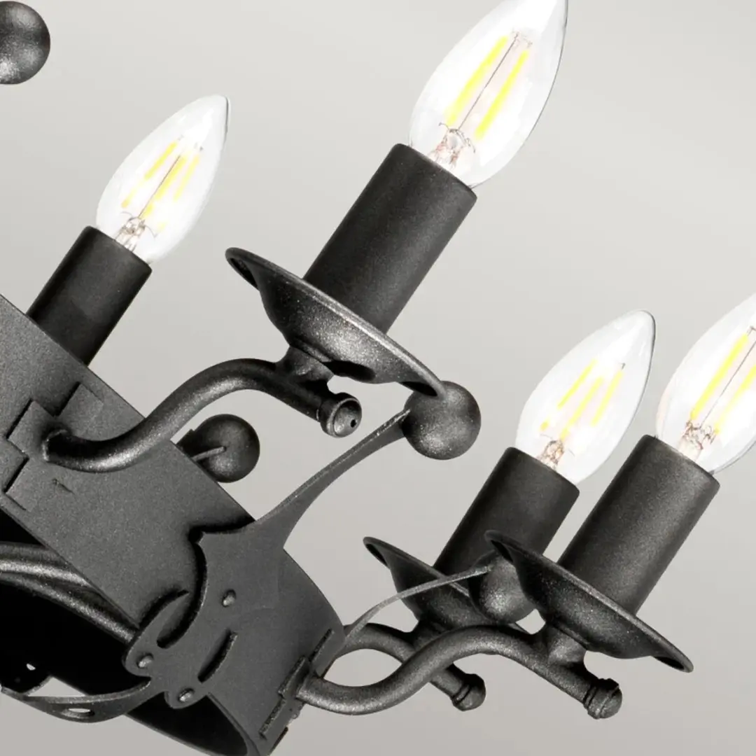 Elstead Lighting LED Kroonluchter 12x E14 60W - Dimbaar