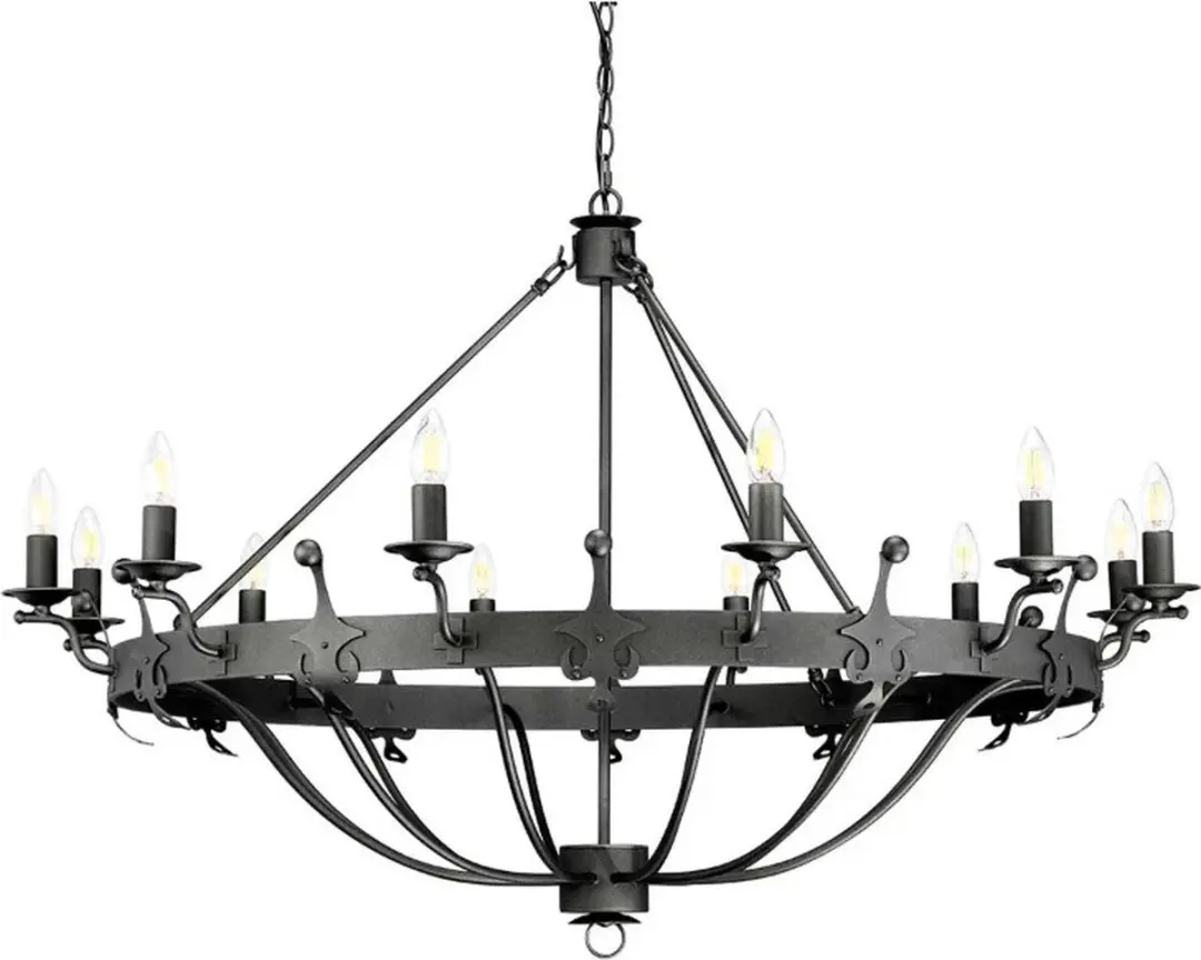 Elstead Lighting LED Kroonluchter 12x E14 60W - Dimbaar