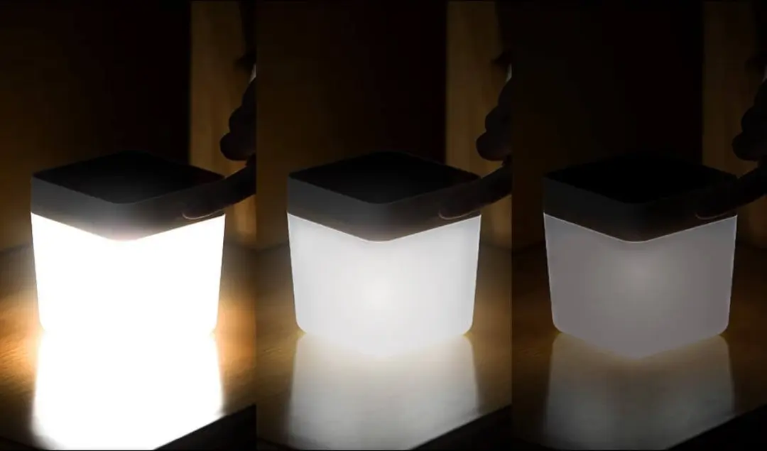 Lutec Table Cube Draagbare LED Solarlamp - Zilver