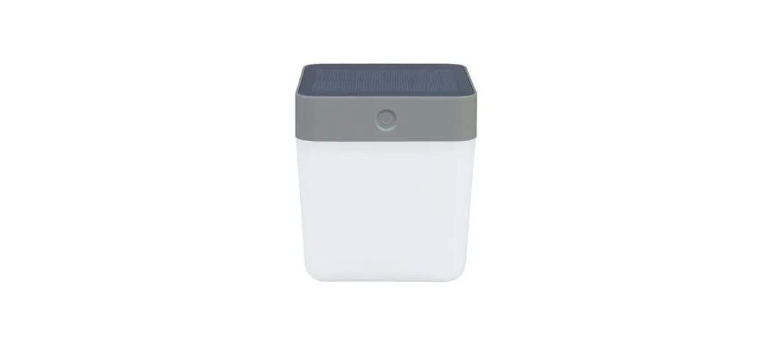 Lutec Table Cube Draagbare LED Solarlamp - Zilver