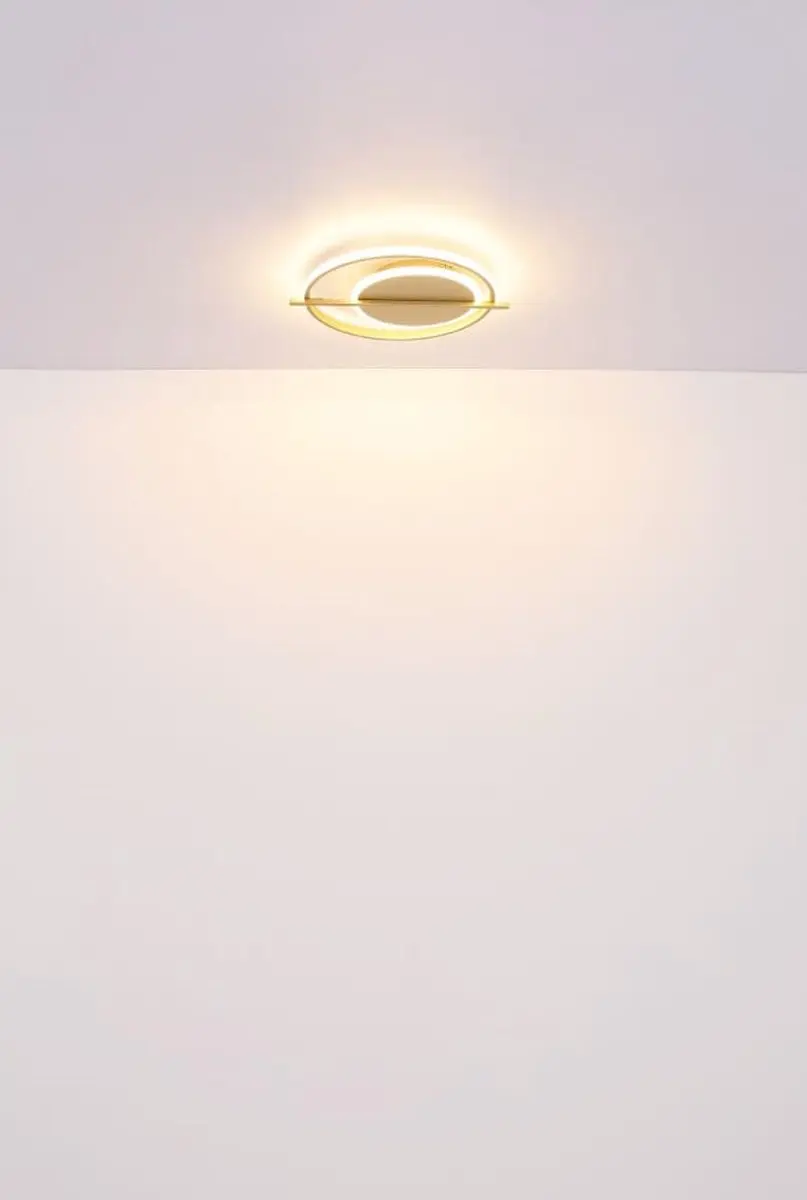 Globo Reball LED Plafondlamp 36cm - Goud - afbeelding 6 van 6