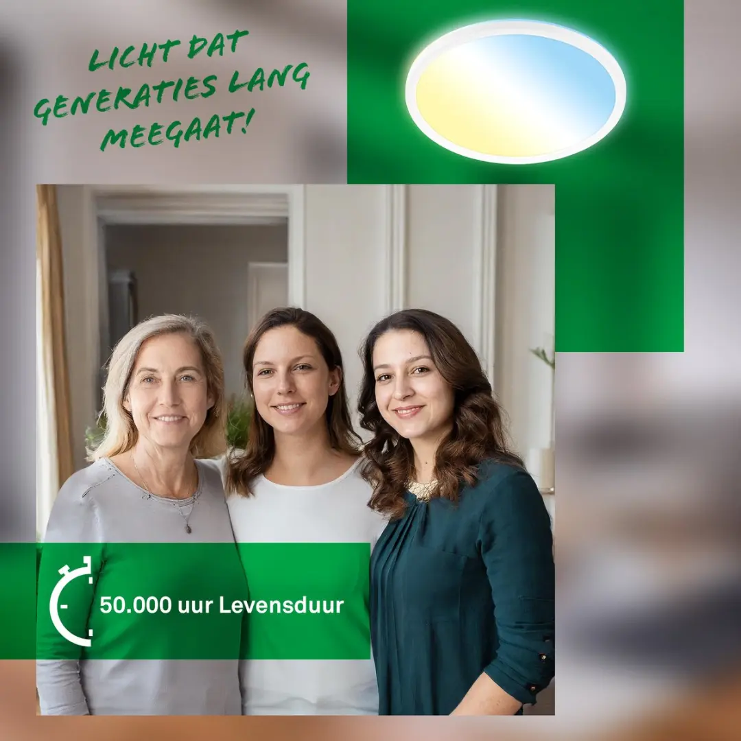 Briloner Tava A LED Plafondlamp - Ø29cm - Wit
