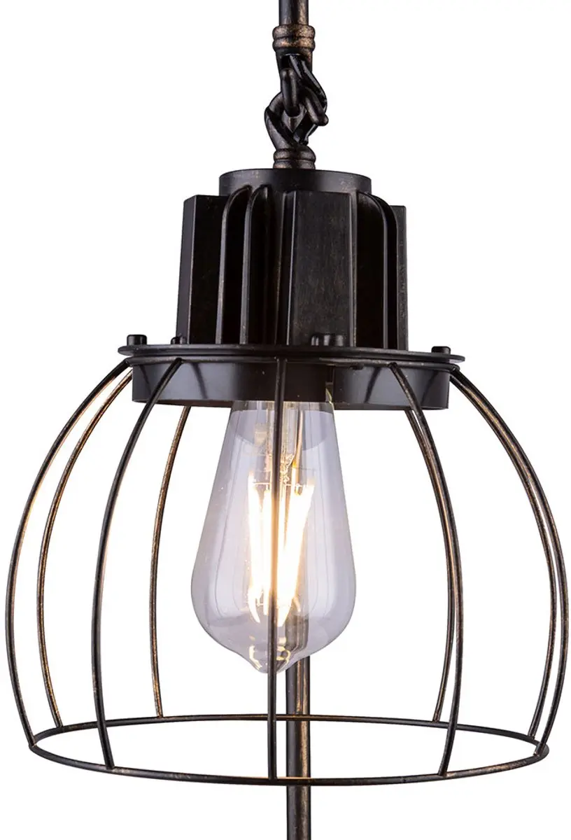 Globo Retro Tafellamp - Metaal Zwart/Goud - 65cm - E27