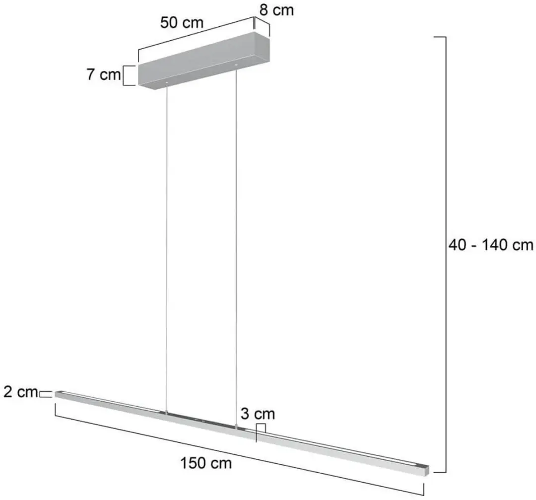 Steinhauer Bande 3995ST Hanglamp - 3 Lichtpunten - Zilver