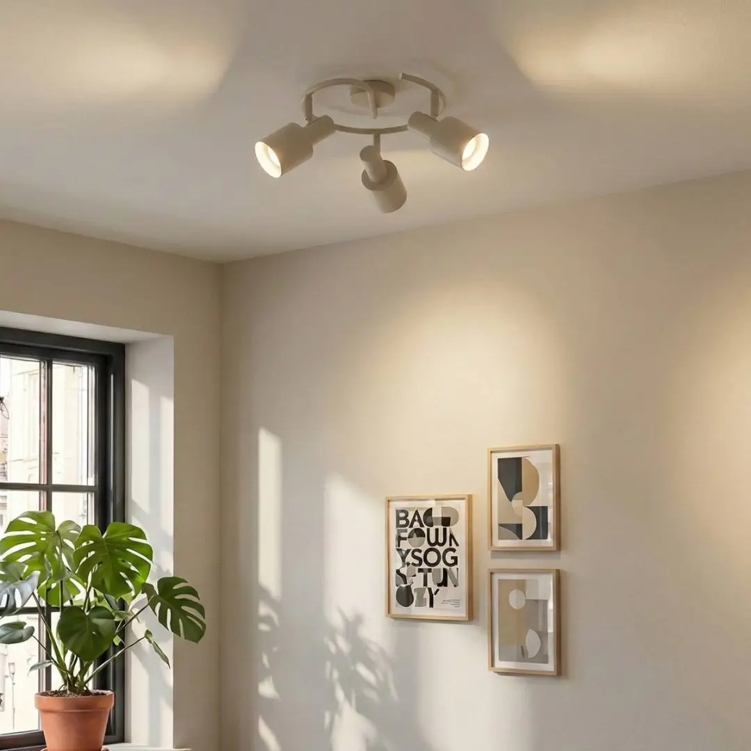 Lindby Buitenspot 3-Licht Beige - E27