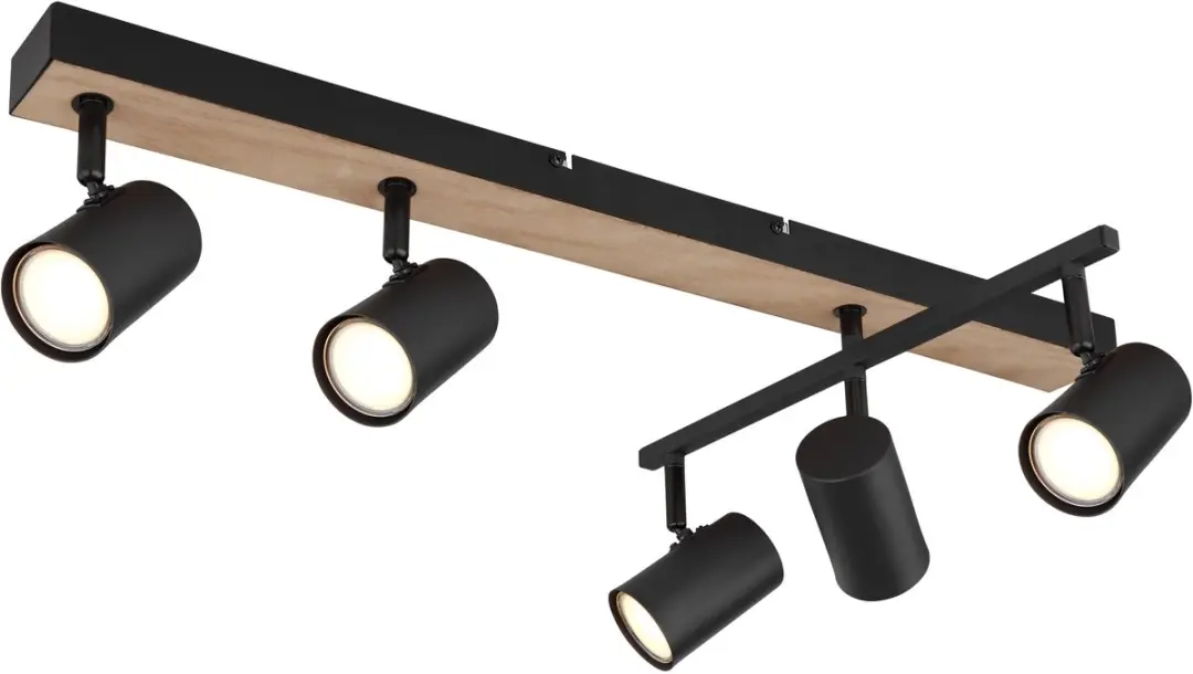 Globo Robby Opbouwspot GU10 - 5 Stuks - Zwart