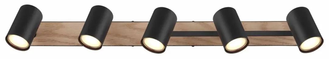 Globo Robby Opbouwspot GU10 - 5 Stuks - Zwart - afbeelding 6 van 6