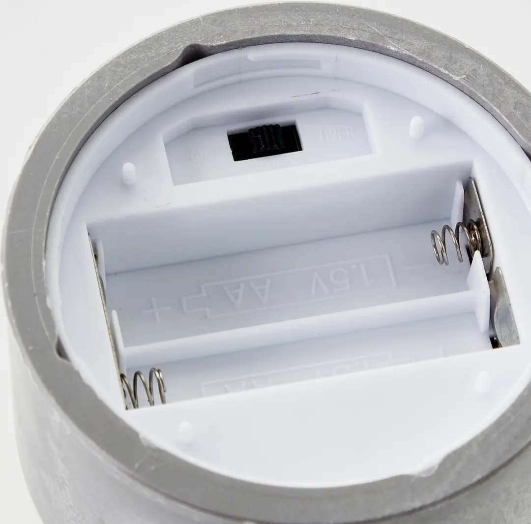 Brilliant LED Tafellamp Bougie Batterij Grijs/Wit - 3 Stuks - afbeelding 6 van 6