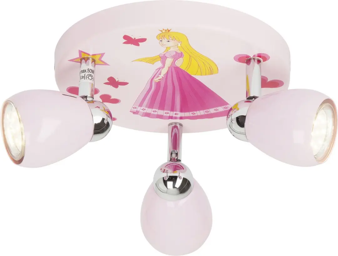 Brilliant Princess Kinder Plafondspots Roze